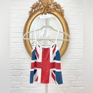 Brandy Melville John Galt British Flag Tank Top